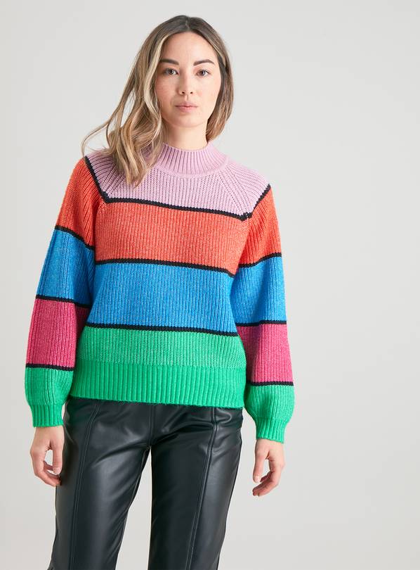 Buy Bright Colour Block Knit Jumper 22 Jumpers Argos